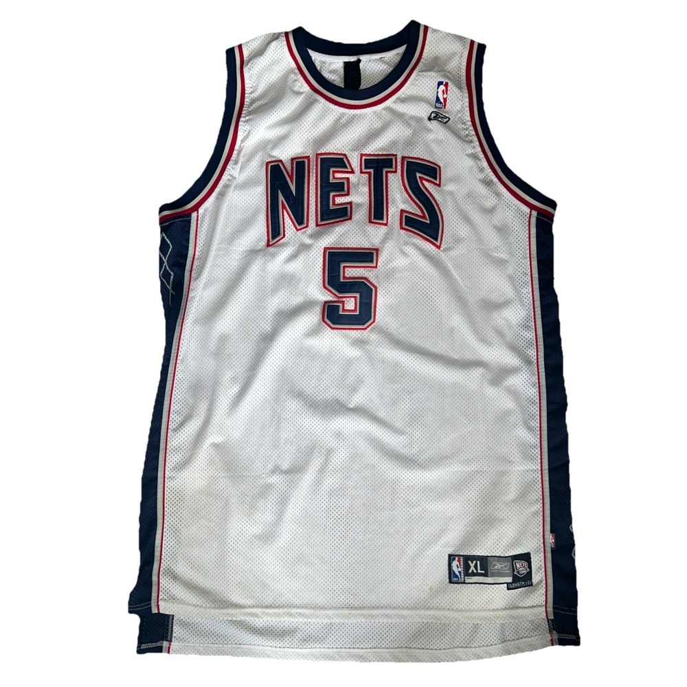 Jason Kidd #5 White NBA Jersey Men's Size XL - Picture 2 of 7